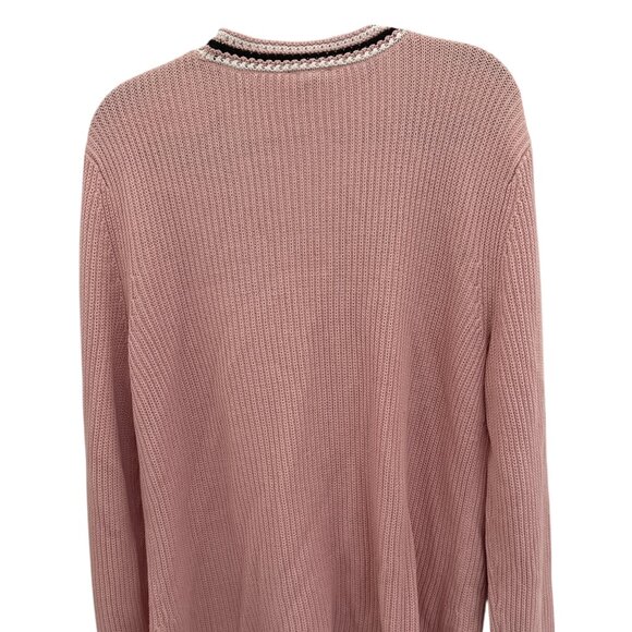 Talbots Pink Sweater/Cardigan - NWT - Large - 100% Cotton - Picture 2 of 5